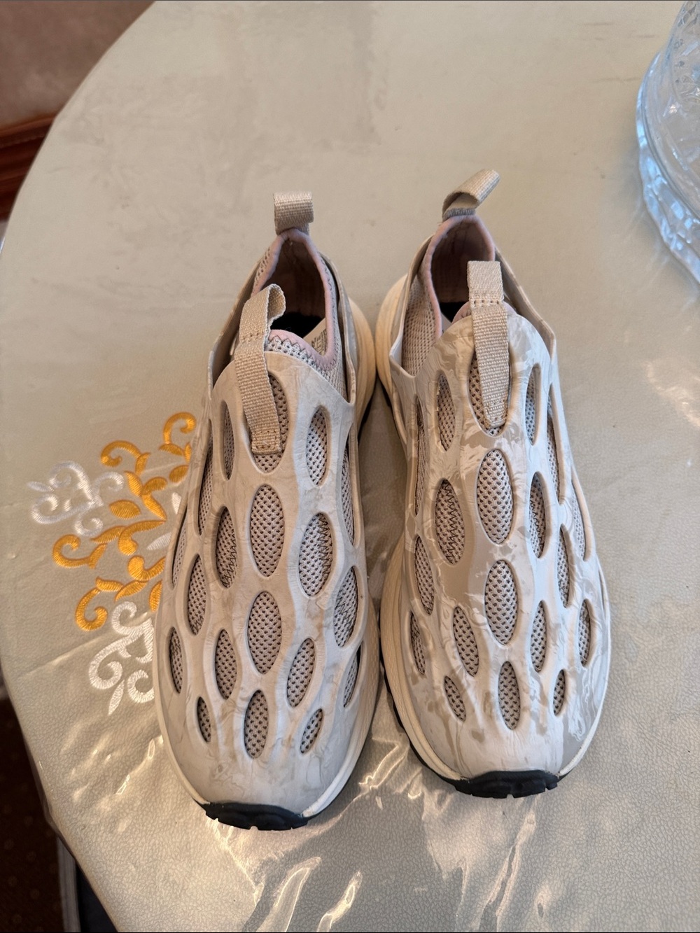 Merrell Beige/Taupe Kids Slip-On Athletic Sneakers